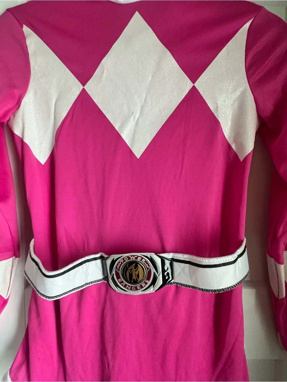 💗 Pink Power Rangers Costume Youth Large 10–12 Hasbro Halloween